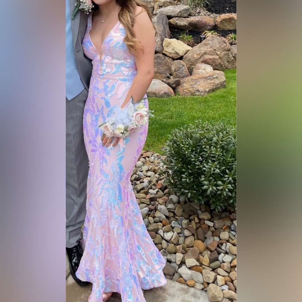 Jovani mermaid sequin prom dress - Picture 2 of 4